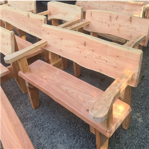 Rustic Bench Larch 4ft With Arms